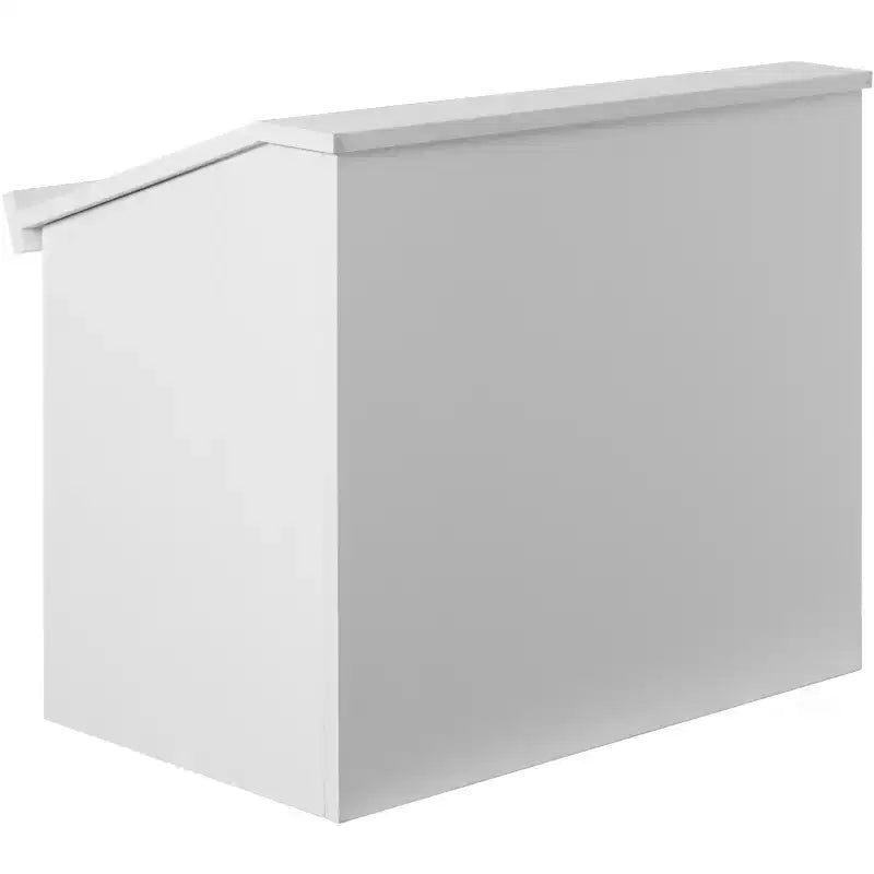 Basicwise Foldable Tabletop Portable Podium, for Church, School, Office, or Home
