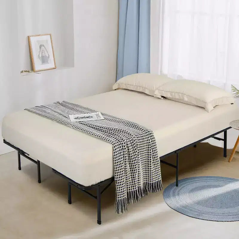 Costway Folding Metal Platform Bed Frame 13 Inch Mattress Foundation 660 LBS