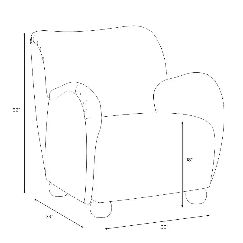 Rumi Armchair in Velvet - Threshold