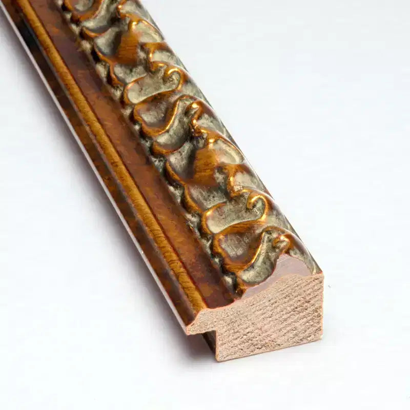 Amanti Art Antique Bronze Non-Beveled Wood Bathroom Wall Mirror