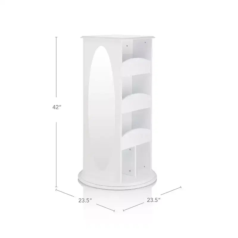 Guidecraft Kids' Rotating Dress Up Storage Center: Clothing Rack, Playroom and Bedroom Closet Organizer with Mirrors and Shelves