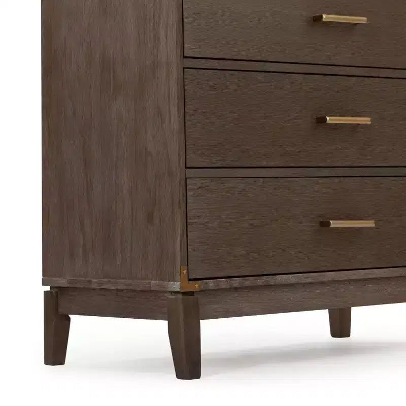 Plank+Beam Solid Wood Contemporary 5-Drawer Dresser