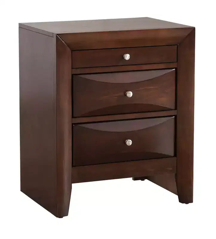Passion Furniture Marilla 3-Drawer Nightstand (28 in. H x 23 in. W x 17 in. D)