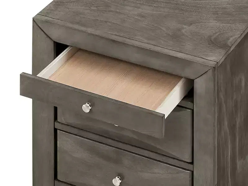 Passion Furniture Marilla 3-Drawer Nightstand (28 in. H x 23 in. W x 17 in. D)
