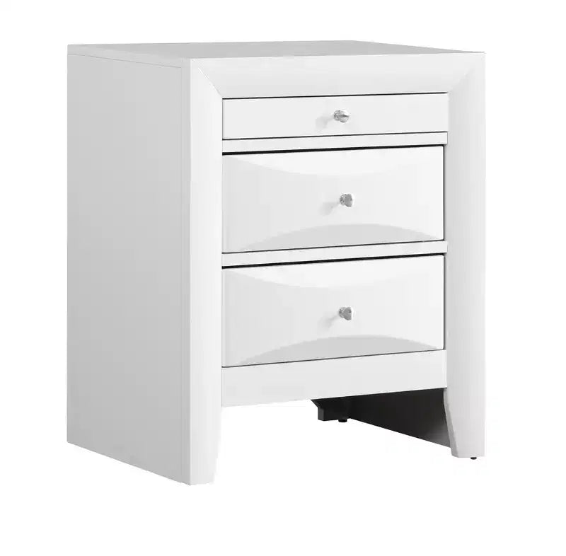 Passion Furniture Marilla 3-Drawer Nightstand (28 in. H x 23 in. W x 17 in. D)