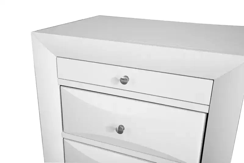 Passion Furniture Marilla 3-Drawer Nightstand (28 in. H x 23 in. W x 17 in. D)
