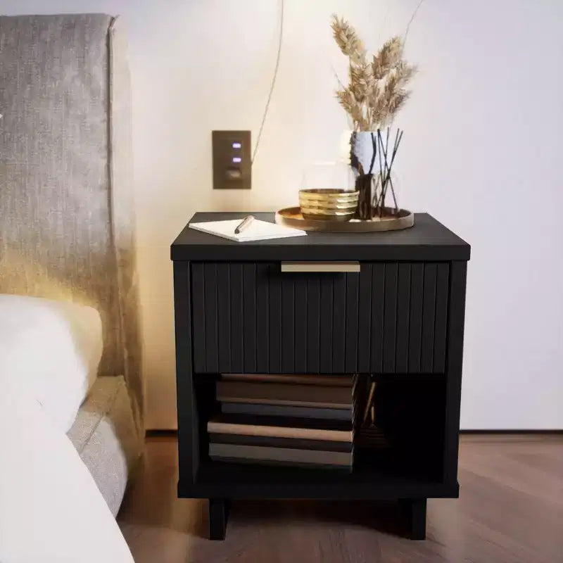 Granville Modern 1 Drawer Nightstand - Manhattan Comfort