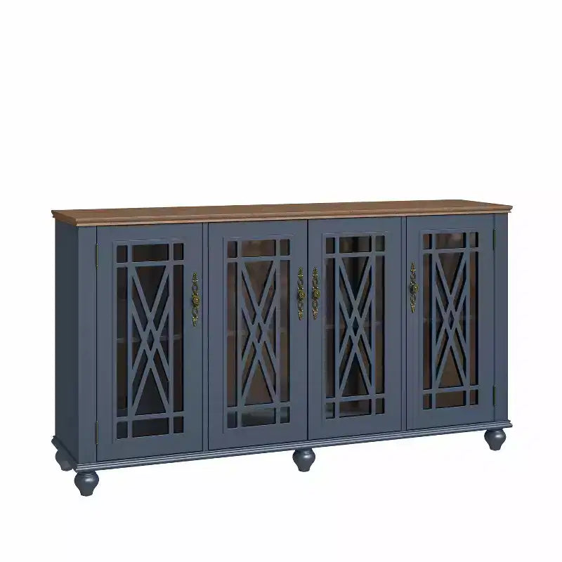 63 Vintage Storage Sideboard Buffet Accent Cabinet - Festivo