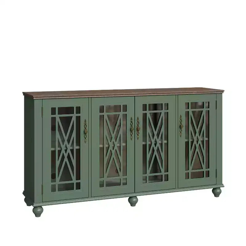 63 Vintage Storage Sideboard Buffet Accent Cabinet - Festivo