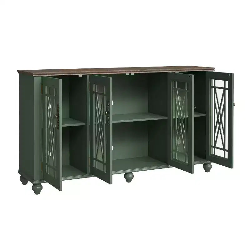 63 Vintage Storage Sideboard Buffet Accent Cabinet - Festivo