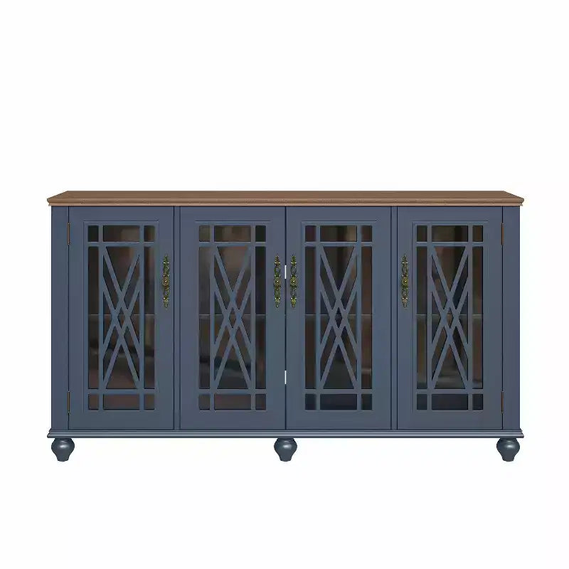 63 Vintage Storage Sideboard Buffet Accent Cabinet - Festivo