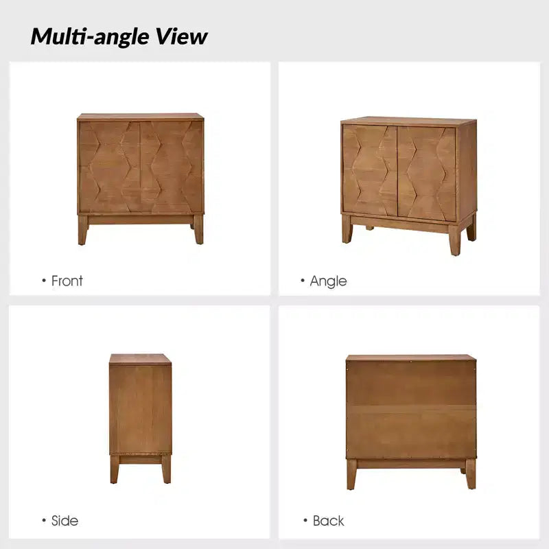Set of 2 Lucinda 30'' Tall 2 - Door Accent Cabinet with Adjustable Shelves | HULALA HOME
