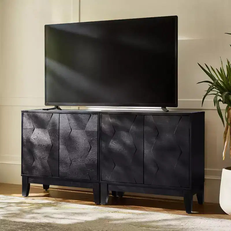 Set of 2 Lucinda 30'' Tall 2 - Door Accent Cabinet with Adjustable Shelves | HULALA HOME