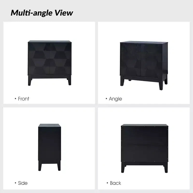 Set of 2 Lucinda 30'' Tall 2 - Door Accent Cabinet with Adjustable Shelves | HULALA HOME