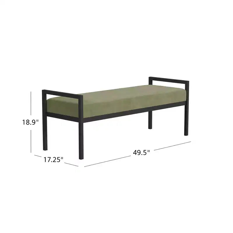 Modern Metal Bench - HomePop