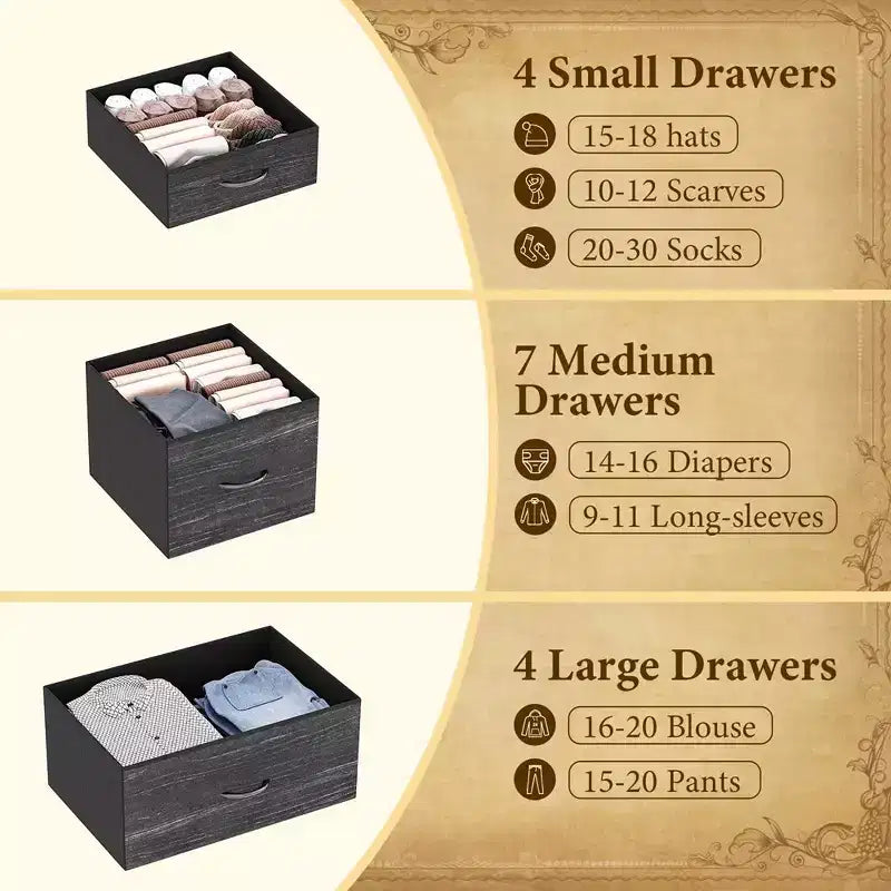 15 Drawers Dresser for Bedroom