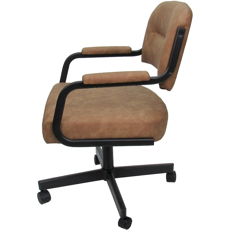 Swivel Kitchen Dining Caster Chair with Wheels - M-110 - N/A