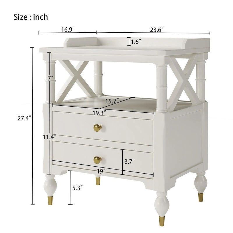 3 Pieces Bedroom Set Modern Linen Curved Upholstered Beige Platform King Bed with Two Black Cherry Nightstands
